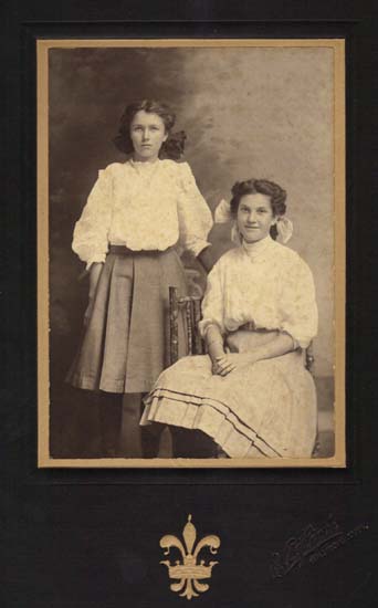 Standing: Maude Marsden Seated: Ida Hill