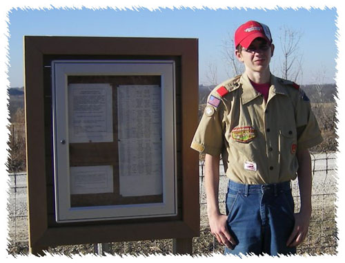 Devon Kimber & his Eagle Scout project @ Ebenezer cemetery