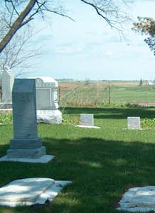 Faegre Prairie cemetery - photograph by S. Ferrall