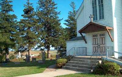 East Paint Creek Synod Lutheran Church & cemetery, photographed by S. Ferrall