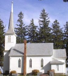 West Paint Creek Synod Lutheran Church & cemetery - photo contributed by Gloria Payne