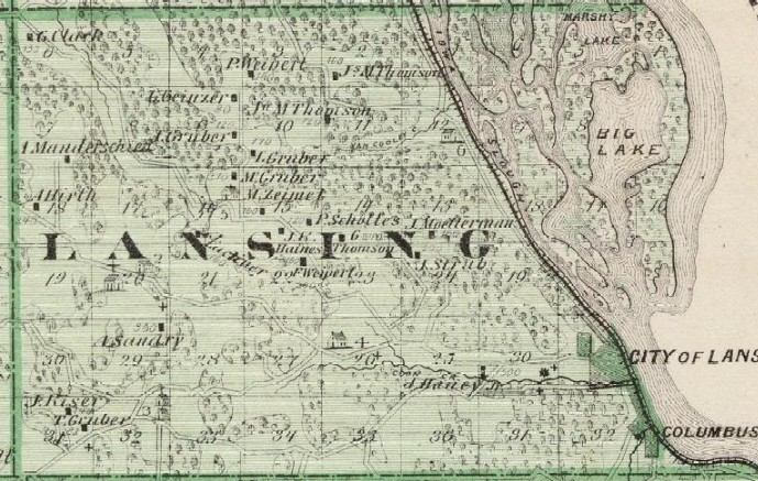 Lansing twp. - Andreas Atlas - 1875