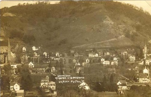 Lansing view with Mt. Hosmer in the Background