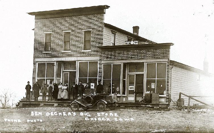 Ben Decker's Big Store, Church, Iowa - undated