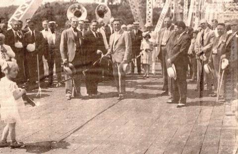 Blackhawk bridge dedication, 1931