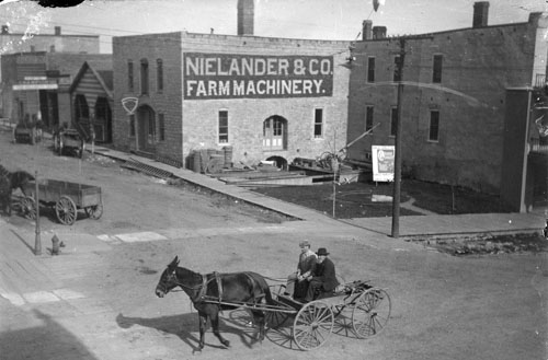 Corner of Main St. & 2nd St. Lansing, undated