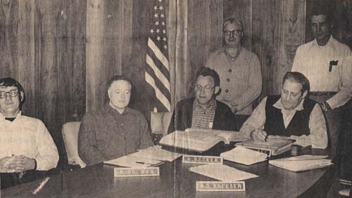 New Albin City Council, 1976