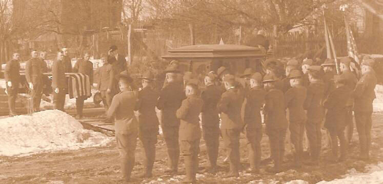 Ralph D. Waters' coffin