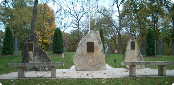 WWI Vets Memorial, Allamakee co. - photo by S. Ferrall, 2006