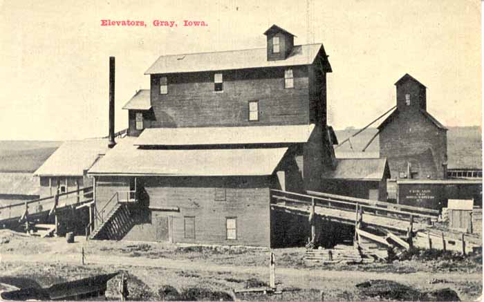 Elevators at Gray, Iowa