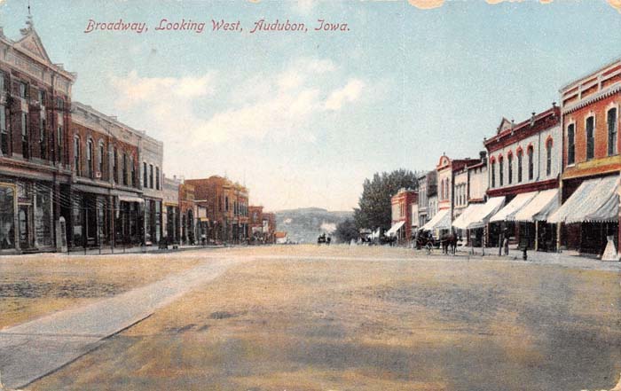 Broadway Looking West, Audubon, Iowa