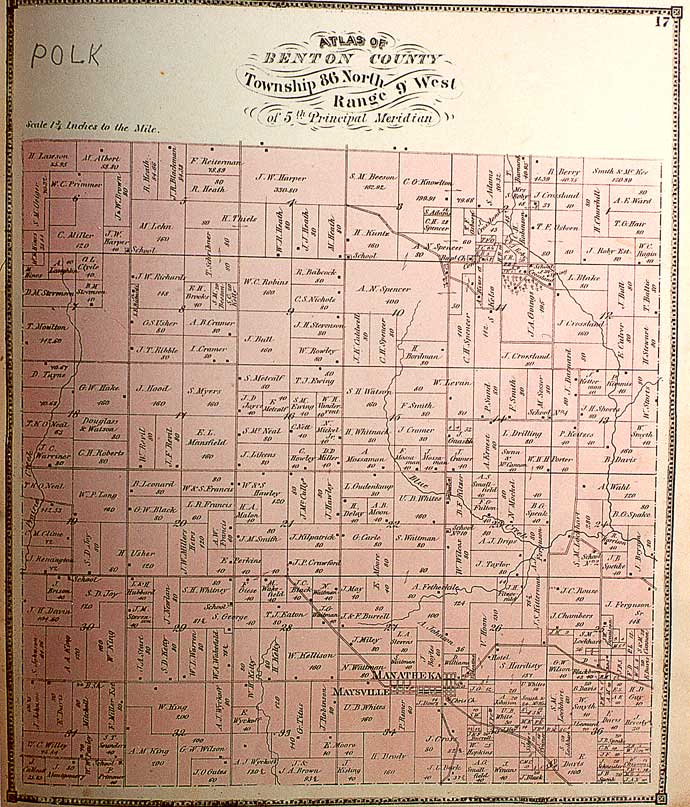 polk township map