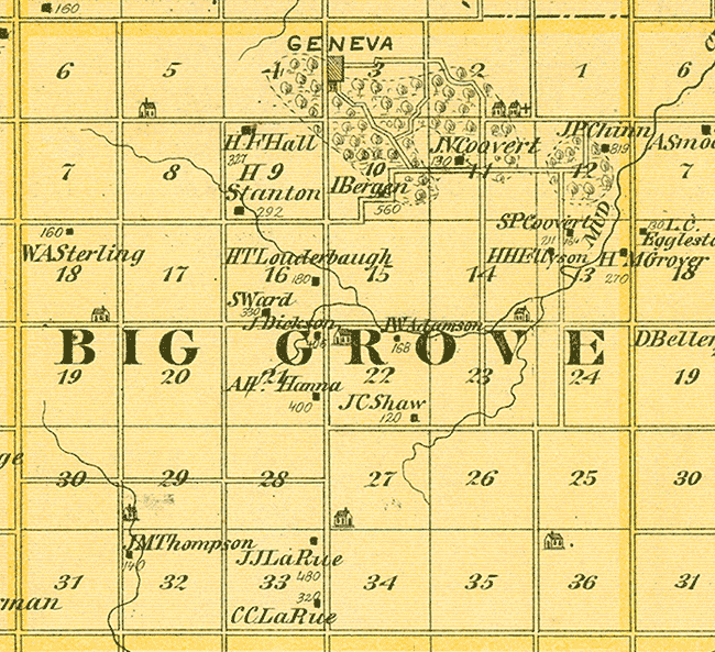 Big Grove Twp. Map