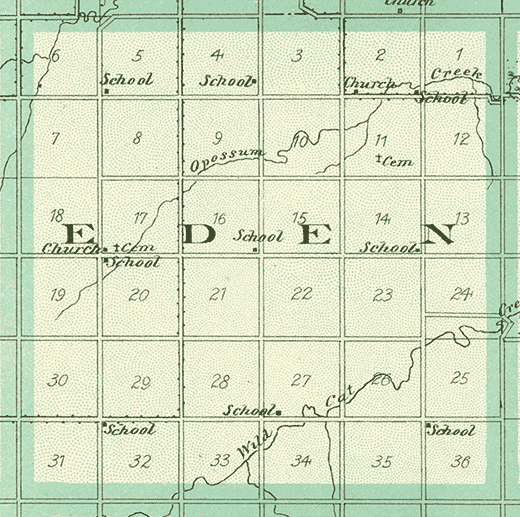 Eden Twp. Map