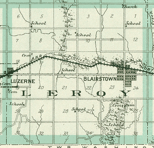 Le Roy Twp. Map