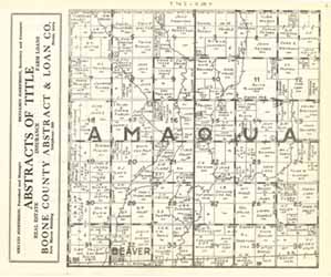 1935 Plat, Amaqua Township