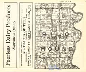 1935 Plat, Pilot Mound Township