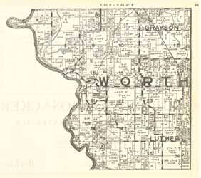 1935 Plat, Worth township