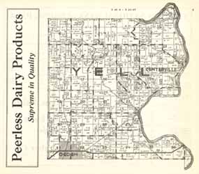 1935 Plat, Yell Township