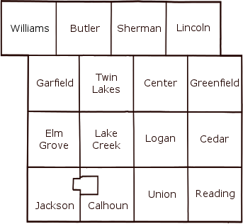 Calhoun County townships