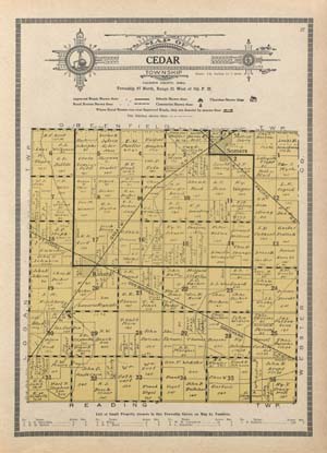 Cedar Township, Calhoun County, 1920