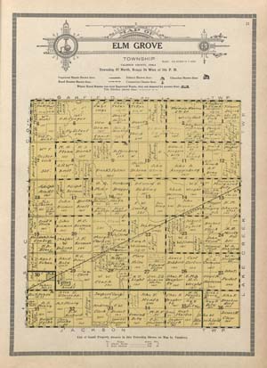 Elm Grove Township, Calhoun County, 1920