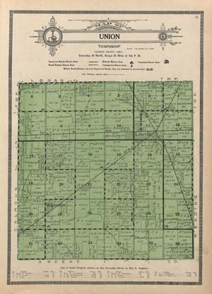 Union Township, Calhoun County, 1920