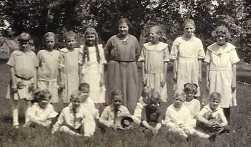 Mildred Ziegel, school class