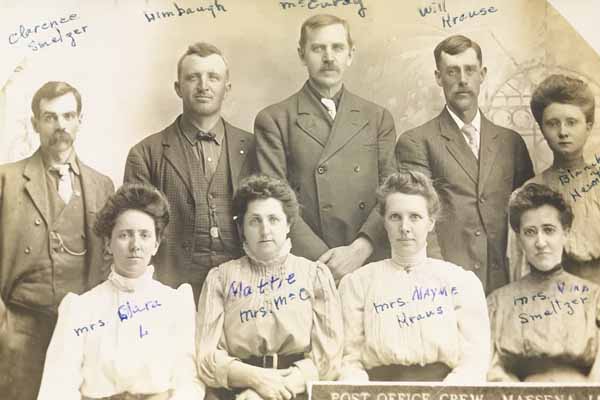 Massena Post Office Crew, Massena, Cass County, Iowa