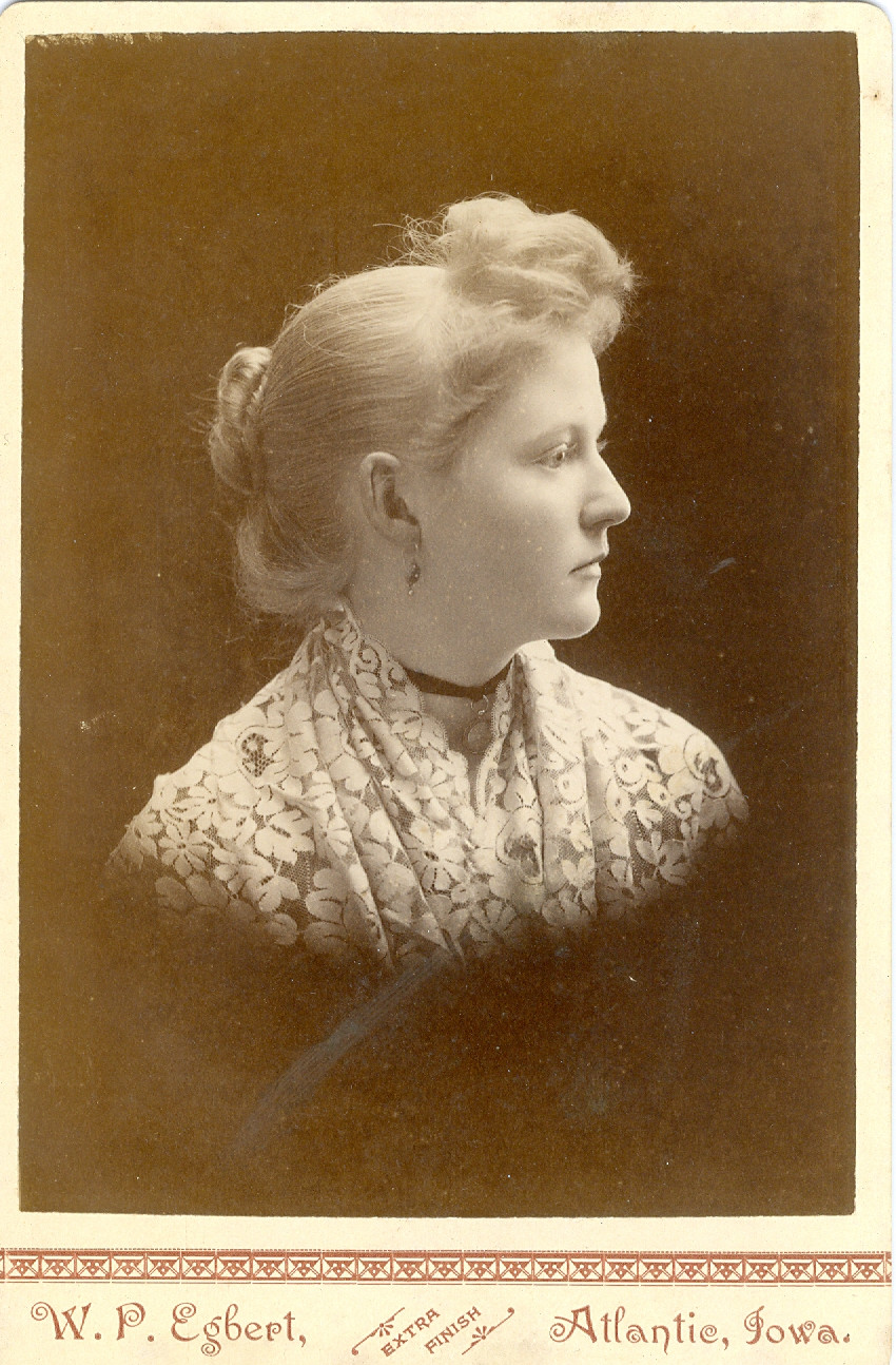 Unknown Blonde Atlantic Woman, Cass County, Iowa