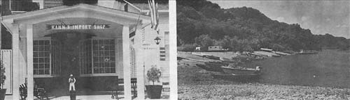 Left: Import Shop - Right: Public boat launch