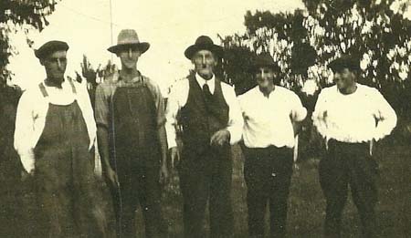 Carl Dietrich Beck and his four sons, 1924