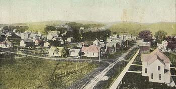 Farmersburg from the church steeple - contributed by S. Ferrall