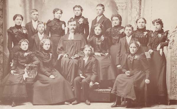 Guttenberg Lutheran church, Sunday School class, undated