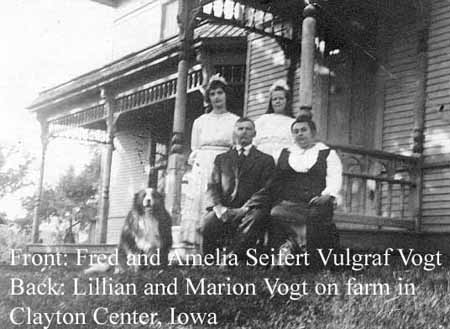 On the Vogt farm in Clayton Center, Iowa in 1923