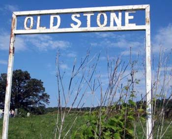 Old Stone School cemetery - photograph by D.S. June 2012