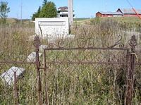 Hartman cemetery - photo taken by P. Peterson, 2005