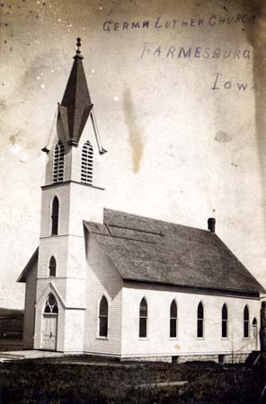 German Lutheran church, Farmersburg