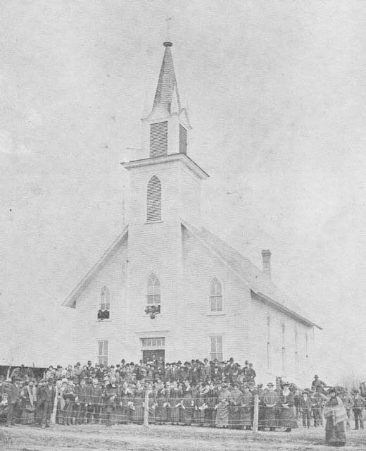 German Lutheran church, Monona, ca1890's