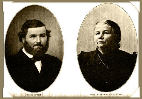 Mrs. Elizabeth Gibbs Hunt Cousins and son James Hunt