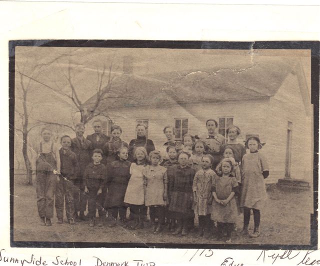 sunnyside school, emmet county, iowa