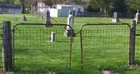 Oelwein Catholic Cemetery entrance.