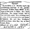 George Wohlneter &Tena Miller, Elgin Echo, 25 Apr 1895