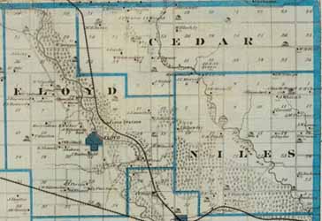 Floyd, Cedar and Niles Townships 1875