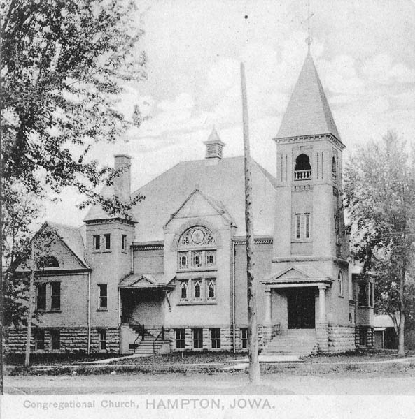 Congregational church, Hampton, Iowa