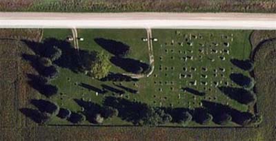 Aerial view of Marion Center cemetery, from Bing Maps www.bing.com