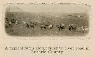 Typical Farm along river to river road in Guthrie County, Iowa