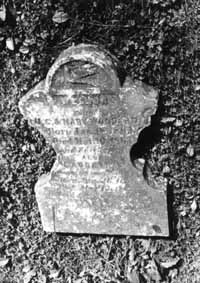 Wood Grave Marker, Hamilton County, Iowa