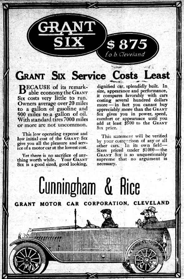 Grant Six Auto Ad