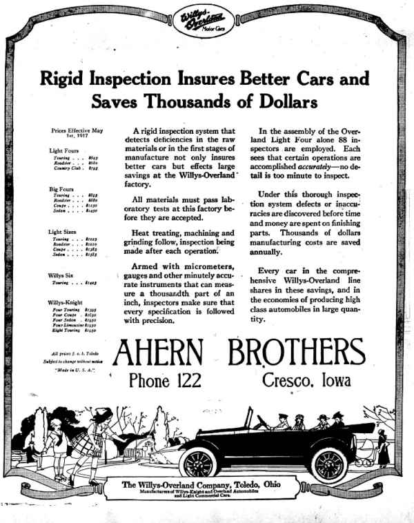 Willys-Overland Auto Ad